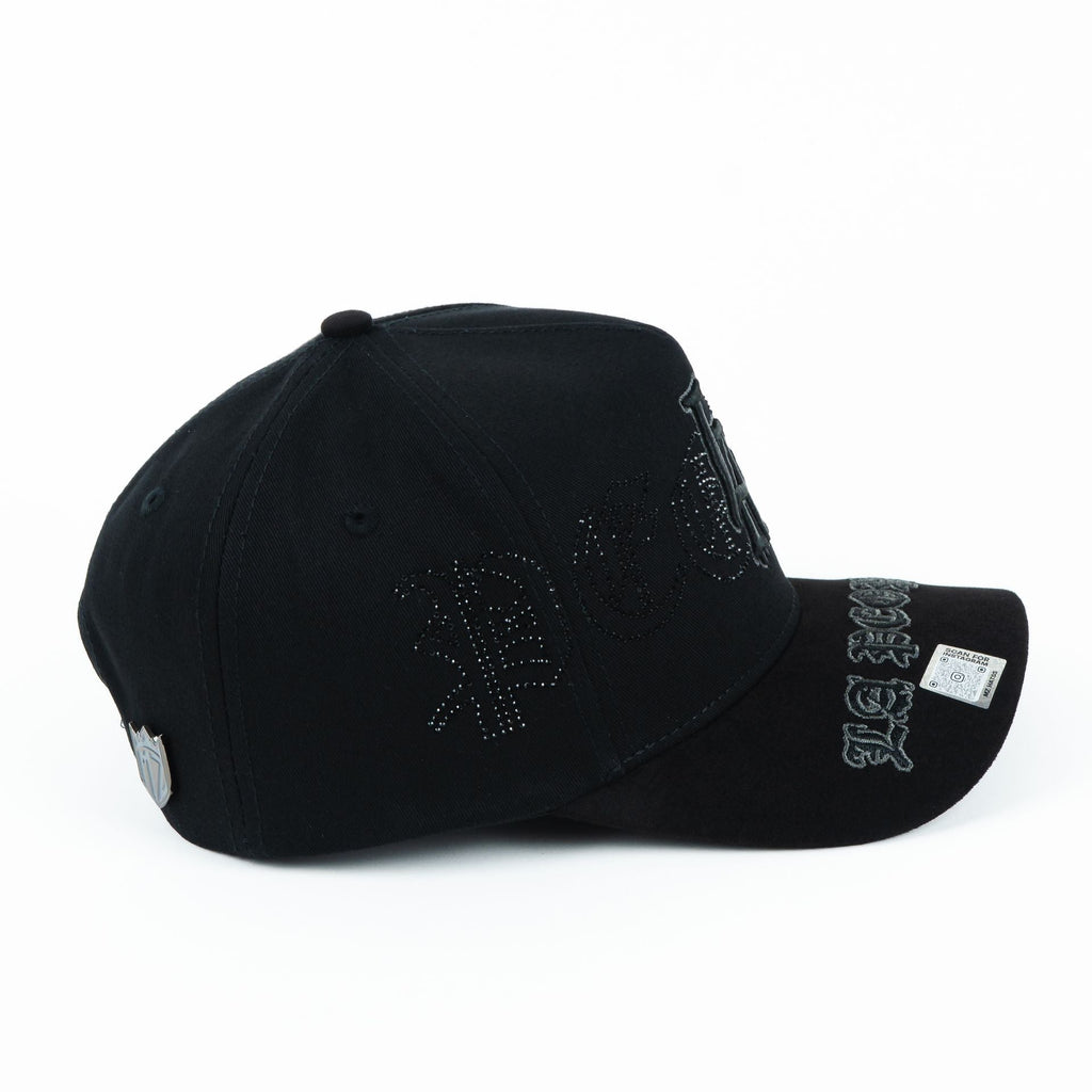 Gorra Mz Hats LA PEOPLE BLK VISOR SUEDE | Snapback Visera Curva