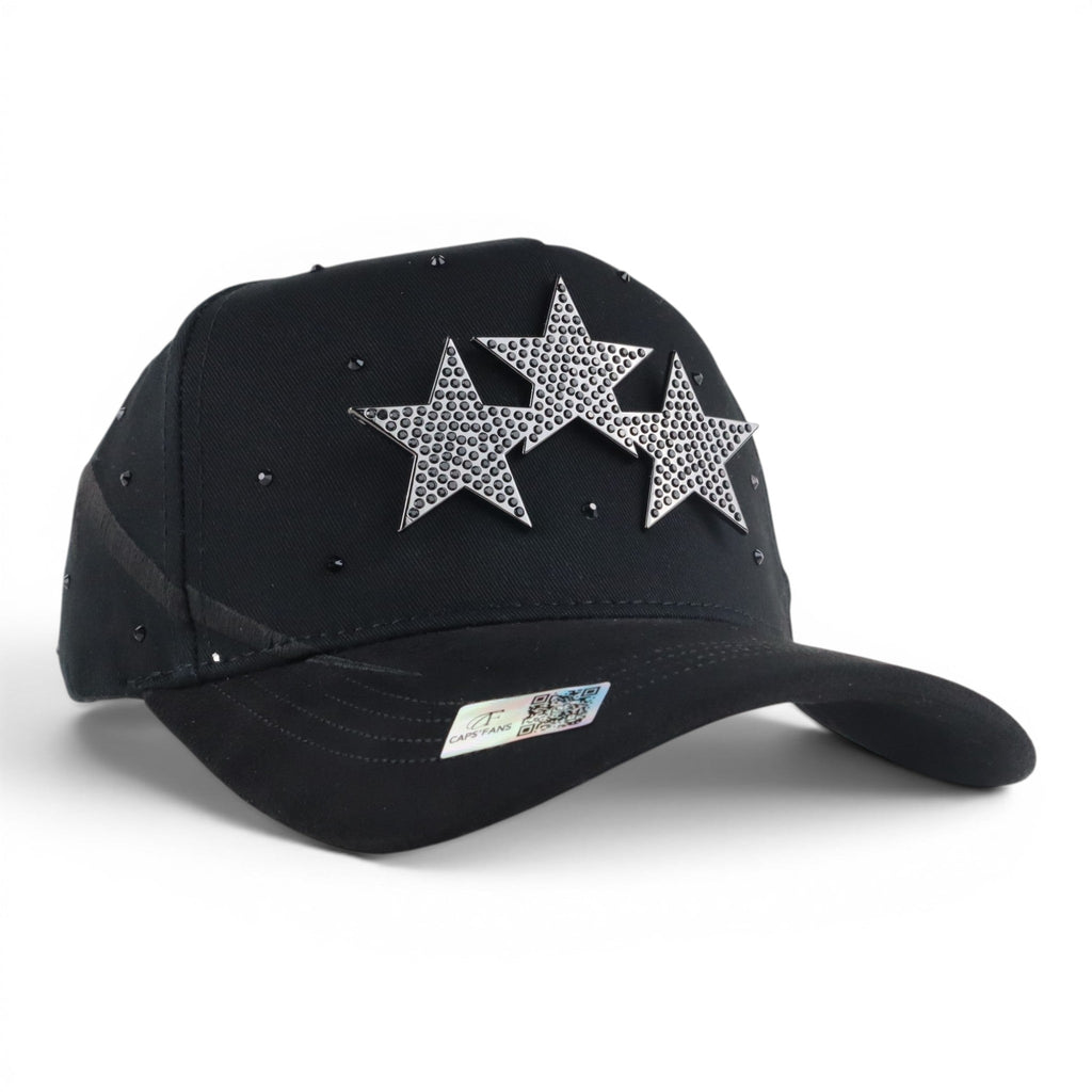 3 STARS VISOR SUEDE BLACK
