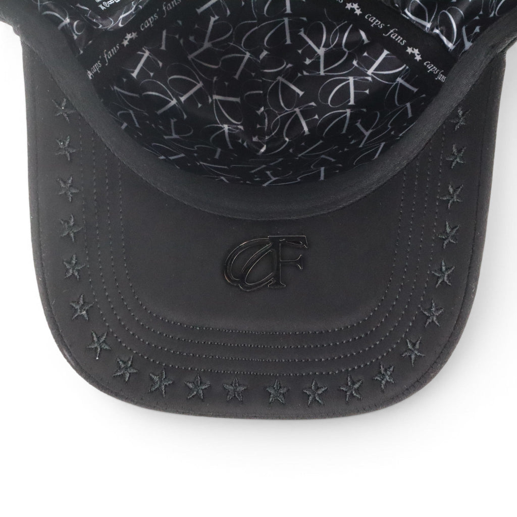3 STARS VISOR SUEDE BLACK